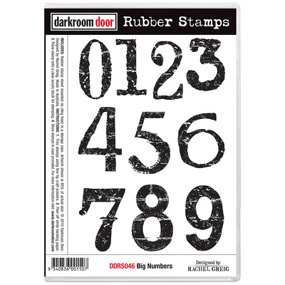 Rubber Stamp Set - Big Numbers