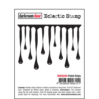 Eclectic Stamp - Paint Drips