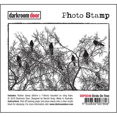 Photo Stamp - Birds on Tree