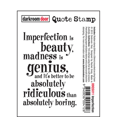 Quote Stamp - Imperfection