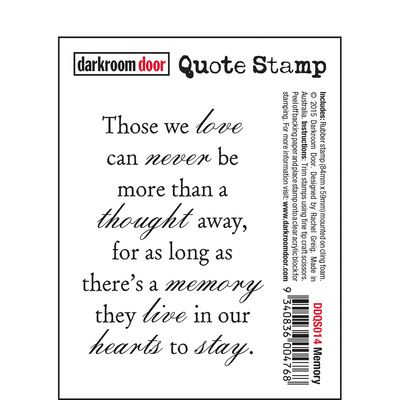 Quote Stamp - Memory