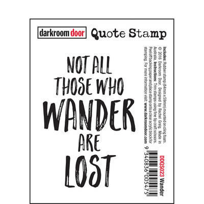 Quote Stamp - Wander