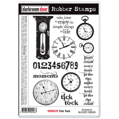 Rubber Stamp Set - Tick Tock