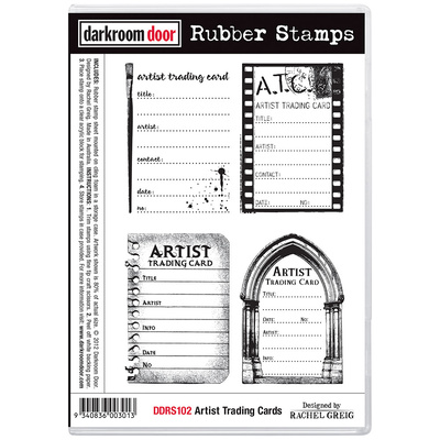Rubber Stamp Set - Artist Trading Cards