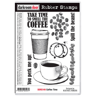 Rubber Stamp Set - Coffee Time