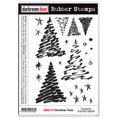 Rubber Stamp Set - Christmas Trees