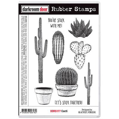 Rubber Stamp Set - Cacti