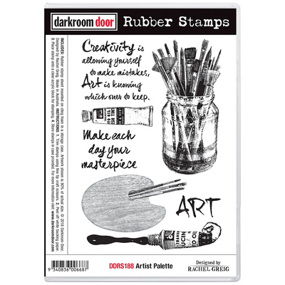 Rubber Stamp Set - Artist Palette