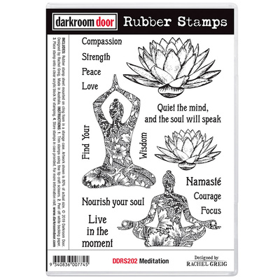 Rubber Stamp Set - Meditation