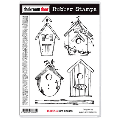 Rubber Stamp Set - Bird Houses