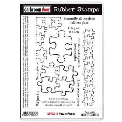 Rubber Stamp Set - Puzzle Pieces