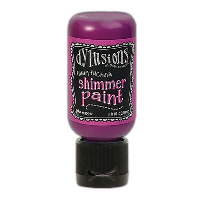 Dylusions Shimmer Paint - Funky Fuschsia