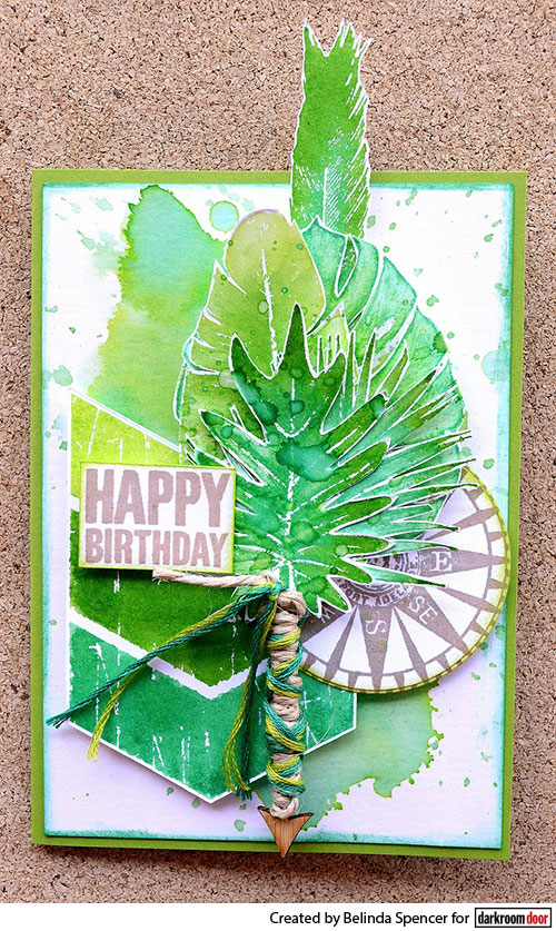 Monstera Block Etch Stencil– Rubber Stamp Plantation