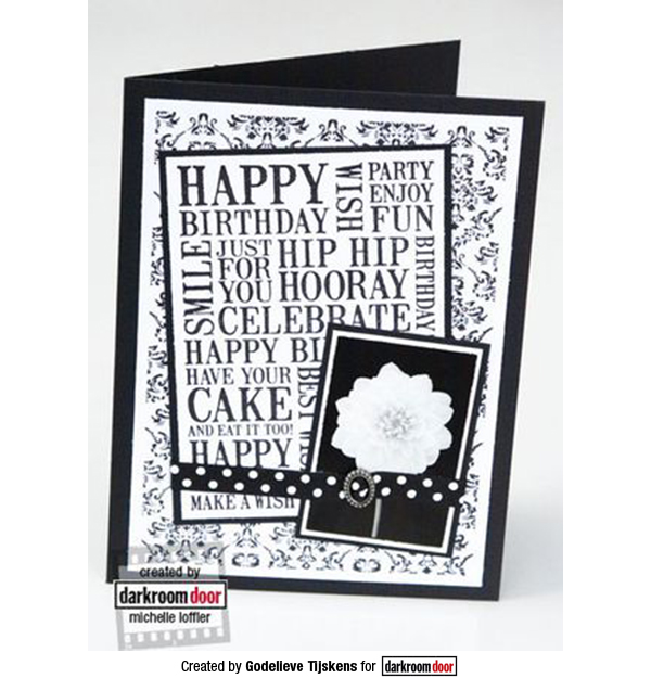 Word Block Stamp - Birthday - Darkroom Door