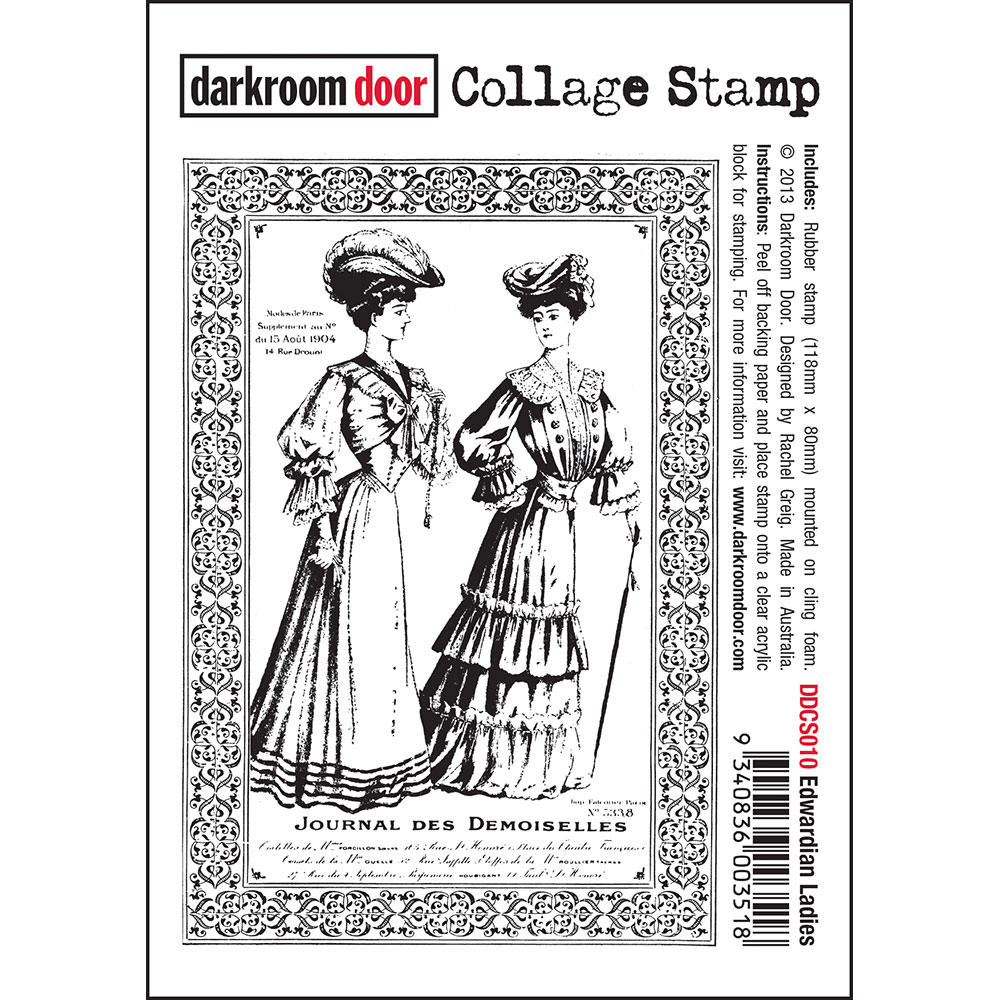 Collage Stamp - Edwardian Ladies - Darkroom Door