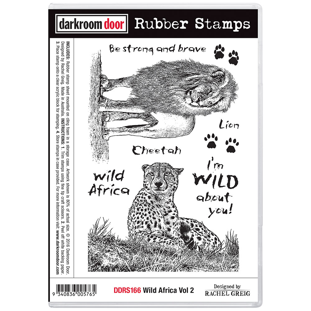 Rubber Stamp Set - Wild Africa Vol 2 - Darkroom Door