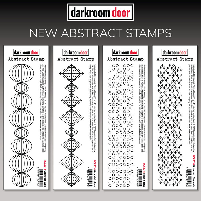 Border and Texture Rubber Stamps for Card Making 