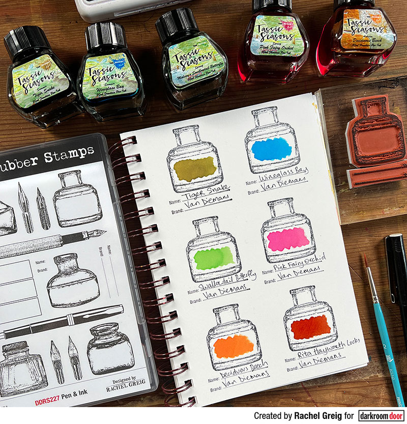 Darkroom Door Pen & Ink Stamp Set Ideas