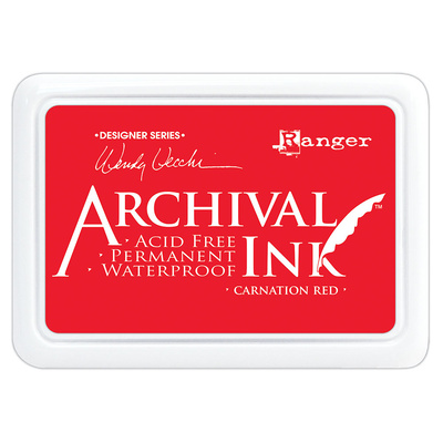 Archival Ink Pad - Carnation Red