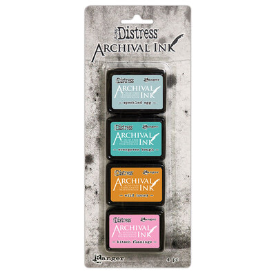 Archival Distress Ink Pads Mini - Kit 4