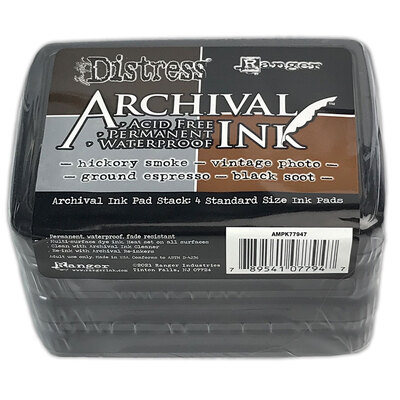 Archival Distress Ink Pads - Basics (4 Pack)
