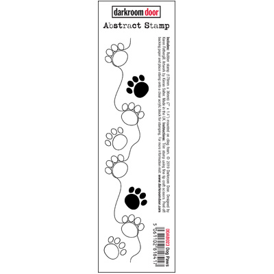 Abstract Stamp - Dog Paws