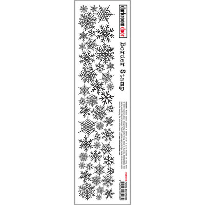Border Stamp - Falling Snowflakes