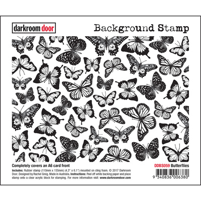 Background Stamp - Butterflies