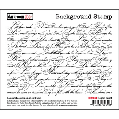 Background Stamp - Elegant Script