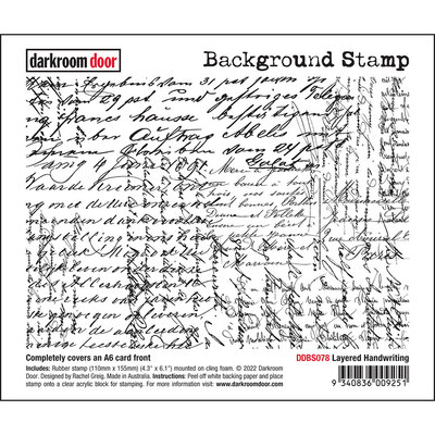 Background Stamp - Layered Handwriting