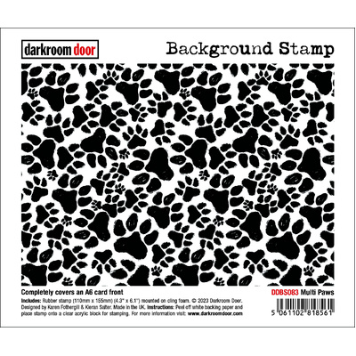 Background Stamp - Multi Paws