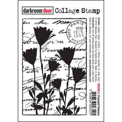 Collage Stamp - Pressed Flowers