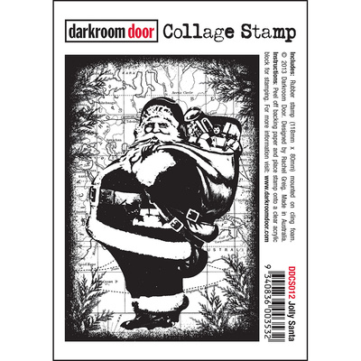 Collage Stamp - Jolly Santa