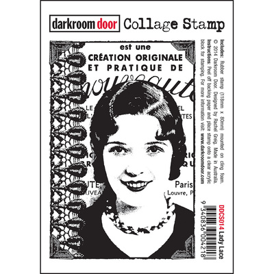 Collage Stamp - Lady Lace