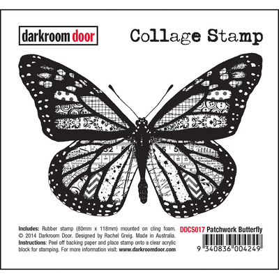 Collage Stamp - Patchwork Butterfly