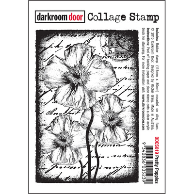 Collage Stamp - Pretty Poppies
