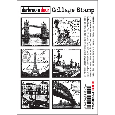 Collage Stamp - Travel Squares