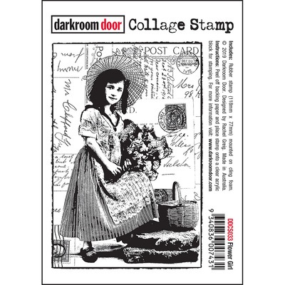 Collage Stamp - Flower Girl