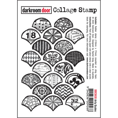 Collage Stamp - Arty Scales