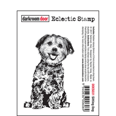 Eclectic Stamp - Sitting Dog