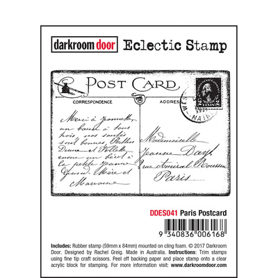 Eclectic Stamp - Paris Postcard