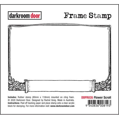 Frame Stamp - Flower Scroll