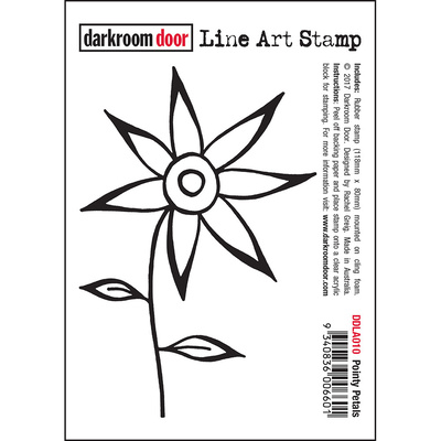 Line Art Stamp - Pointy Petals