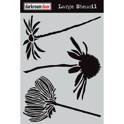 Large Stencil - Carved Flowers