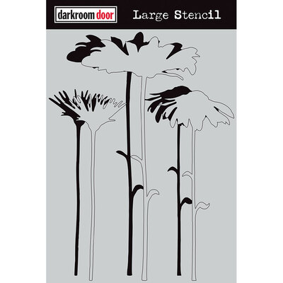 Large Stencil - Tall Flowers