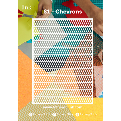 Large Stencil - Chevrons