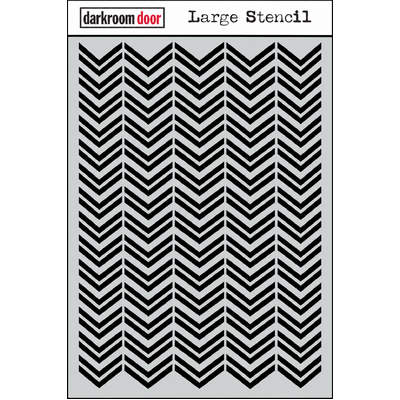 Large Stencil - Double Chevrons