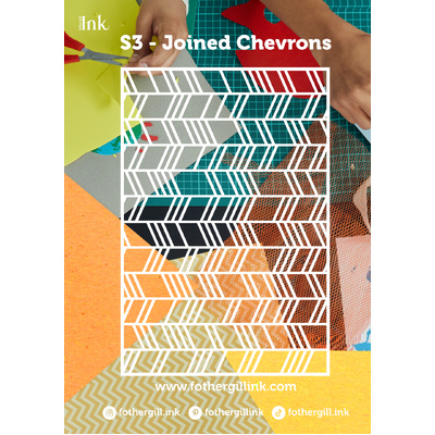 Large Stencil - Joined Chevrons