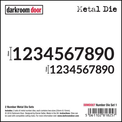 Die Set 1 - Numbers