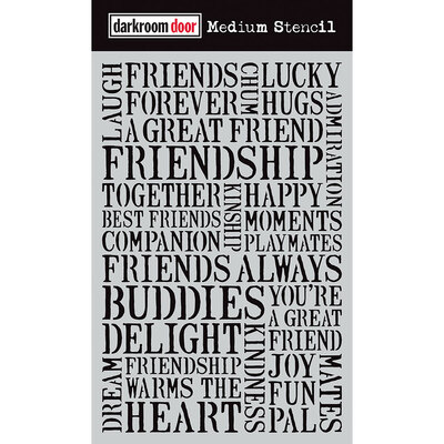 Medium Stencil - Friendship